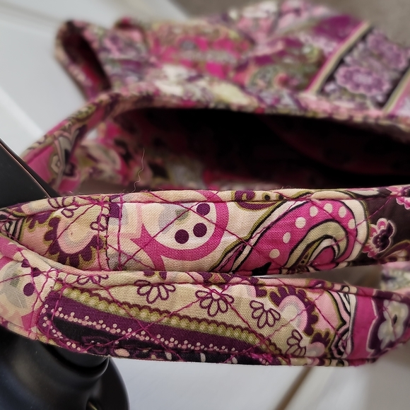 Vera Bradley Very Berry Paisley Side By Side Tote Purse Pink Floral. - Picture 11 of 11